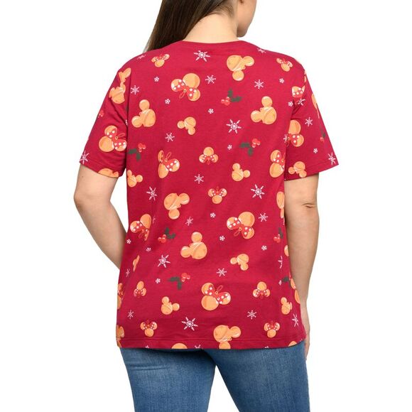 New Women's Plus Size Minnie Mouse Christmas T-Shirt Red Disney (Size 5X Only) - Picture 7 of 7